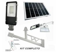 Lampione energia solare a led Esterno 50w Pannello Fotovoltaico per viali e palo