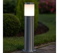 Lampione Esterni Lampada con Piedistallo da Percorso LED Giardino Inox Argento H