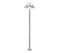 Lampada Contemporanea Sidney 3 Luci Acciaio Inox Grigio