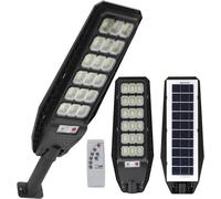 Lampione Faretto Solare 400W 216 LED SMD Sensore Movimento Telecomando Palo IP65