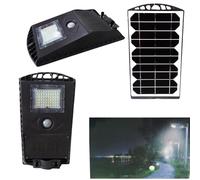 LAMPIONE FARO FARETTO SOLARE LAMPADA 60 LED SMD PER ESTERNI 30W PANNELLO SOLARE