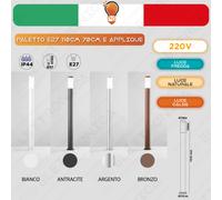 Lampione Giardino 1,10mt 70cm Lampioncino Esterno IP44 Palo Paletto Viale E27 [EEK: A+++]