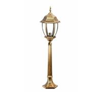 Lampione Giardino Bronzo 870mm Lanterna In Vetro E27 Luce Esterno Alluminio