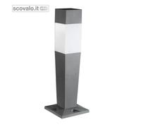 Lampione Giardino Invo E27 Grafite 77cm con Basamento IP54