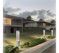 Lampione giardino lampada 12w led terra esterno ip65 lampioncino vialetti bianco [EEK: A+]