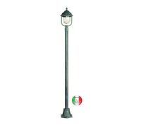 Lampione giardino palo liscio in fusione di alluminio Sanremo SR351.L44