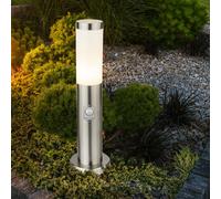 Lampione Lampada Piantana Esterno Sensore Intemperie Acciaio Inox Opale 1x E27