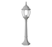 Lampione lampioncino da terra per giardino esterno lanterna in vetro grigio es39 [EEK: A+]