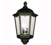 Lampione Lanterna A Muro Da Giardino Mod. New York Nero Altezza 43cm.