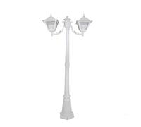 Lampione Lanterna Da Giardino Esterno Altezza 200 Alluminio New York Bianco