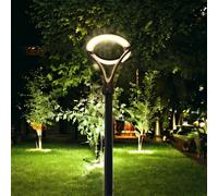 Lampione LED 100W Design Moderno Cerchio e Palo 3MT IP65 Giardino Viale Cortile