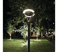 Lampione LED 100W Design Moderno Cerchio e Palo 3MT IP65 Giardino Viale Cortile