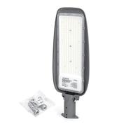Lampione led dob slim proiettore stradale palo 200 watt bianco freddo nero [EEK: F]