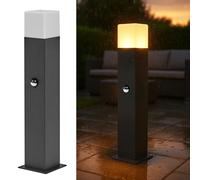 Lampione LED E27 giardino sensore movimento crepuscolare lampioncino IP44 230v