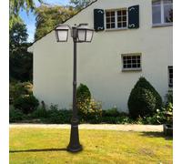 Lampione Led House Plus Nero 2 metri IP44 1 x E27 M LEDME