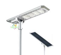 Lampione Led stradale ad energia solare da per Esterno con Pannello Fotovoltaico