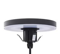 Lampione LED testa palo 15watt 4000k colore nero Coled Round Mareco 1062182N