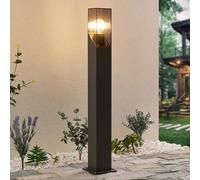 Lucande Lampada da esterni dimmerabile (Moderno) colore Nero, in Alluminio lampioncino paletto luminoso lampada viale lampione