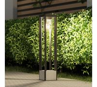 Lampione Lucande Kalisa, E27, IP44, 70 cm, grigia, metallo LUCANDE