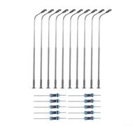 Lampione Modellismo Ferroviario N Led 60mm Rame | Altezza 60mm, scala N 1:200, luce bianca fredda, materiale rame, tensione 3-12V