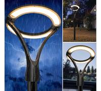 Lampione Moderno LED 100W Design Fungo Cerchio Luminoso 230V IP65 Giardino Viale