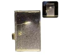 Lampione notturna innevata, luce notturna natalizia con scena di neve, luce notturna fai da te, luce notturna fai da te, lampada da strada fai da te, decorazione natalizia da scrivania, lampada a