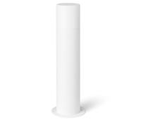 Lampione paletto da giardino esterno in alluminio con attacco E27 12W 1160 lm Luce Fredda 6500K IP54 impermeabile moderno (Bianco - Luce Fredda 6500K)