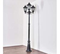 Lampione per esterno Arkadia 3 luci in lega di alluminio 49xH197 cm