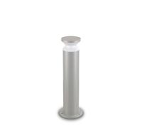 Lampione Per Esterno Contemporaneo Torre Alluminio Grigio 1 Luce E27 15W Ip44 [EEK: A++]