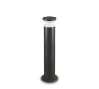 Piantana Da Terra Contemporaneo Torre Alluminio Nero 1 Luce E27 15W Ip44