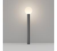 Lampione Per Esterno Moderno Alluminio Grigio 1 Luce E27 60W Ip54