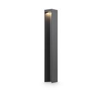 Lampione Per Esterno Moderno Alluminio Grigio Luce Led 9W Ip54 [EEK: A++]