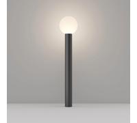 Lampione Per Esterno Moderno Alluminio Nero 1 Luce E27 60W Ip54