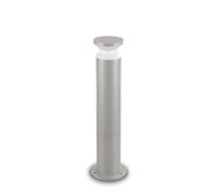 Lampione Per Esterno Moderno Torre Alluminio Grigio 1 Luce E27 15W Ip44 [EEK: A++]