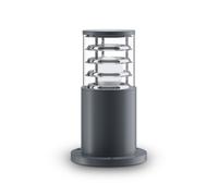 Lampione Piccolo E27 IP54 H: 25 Cm Grigio Lampada Da Giardino Esterno Base