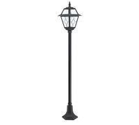 Lampione Rustico 160Cm IP43 Alluminio Vetro E27 Luce Da Esterno Giardino MERKSEM