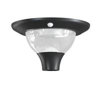 Lampione solare 15W, Lampada solare per esterni 2000lm. Globo da giardino con 3 colori di luce a scelta (calda, naturale, fredda). Ideale per parcheggi, giardini, cortili. Impermeabile IP65,senza fili