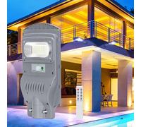 Lampione Solare a LED 50W Luce Fredda 6500K IP65 con Sensore di Movimento e