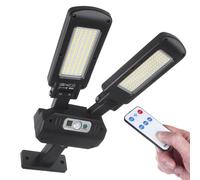 Lampione solare con sensore di movimento e crepuscolare IP54 5W 2x 450 Lumen
