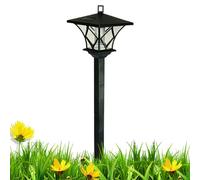 Lampione Solare Da Esterno - Ed Elegante | Illuminazione Da Giardino Ad Energia Solare, Lampada Da Terra In Stile Vintage, Ideale Per Valorizzare Spazi Esterni Come Cortili, Percorsi, Cortili E Cortil