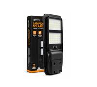 LAMPIONE SOLARE LED 1000 LUMEN DA ESTERNO CON SENSORE DI MOVIMENTO PIR TLECOMAND