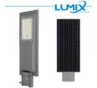 Grigio Lampione LED Stradale Solare 100W + Crepuscolare + movimento