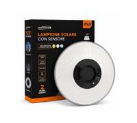 LAMPIONE SOLARE LED 180W PANNELLO SOLARE INTEGRATO SENSORE PIR CCT 3IN1 IP65