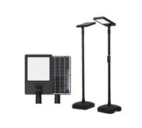 Lampione Solare LED 290W IP54 con Telecomando 3 Colori 3000K-6500K con Palo