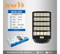 LAMPIONE SOLARE LED 400W 600W 800W 1200W SENSORE Movimento E Crepuscolare IP65