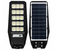 Lampione Solare LED 600W Esterno Sensore Movimento Telecomando IP65 Faro Strada