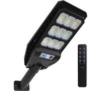 Lampione Solare LED Esterno 100W con Palo e Telecomando - 108 LED