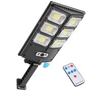 Lampione Solare Led Esterno 252 LED 150W Luci Faro Led Esterno con Pannello