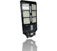 Lampione Solare LED Esterno con Staffa - 100W, 374 LED, 1000mAh, Telecomando e S