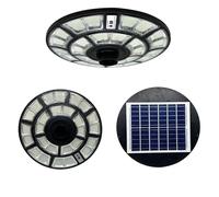 Lampione Solare Led Esterno, Lampione da Giardino 2000 Watt forma Ufo con Telecomando e Staffa, Sensore di Movimento e Crepuscolare, Luce Bianco Fredda, Impermeabile IP67. i efficienza energe